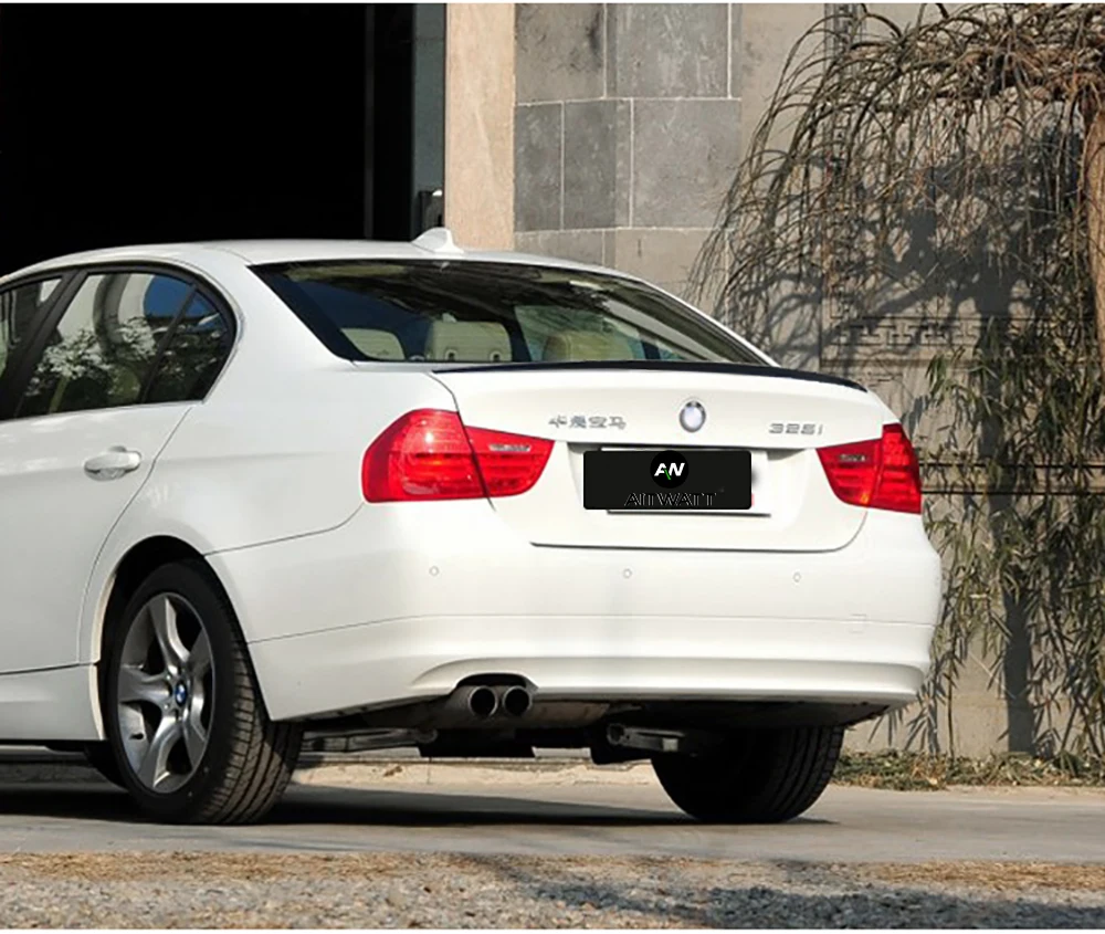 Спойлер для BMW 3 серии E90 320i 318i 325i 330i M3 2005-2012 автомобильный АБС-пластик Неокрашенный Грунтовка задний багажник Багажник крыло спойлер