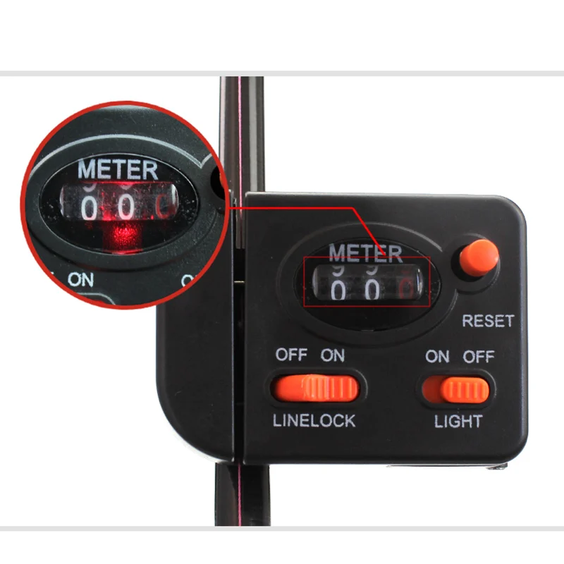1PC Fishing Line Counter Digital Display Fishing Line Depth Finder Clip