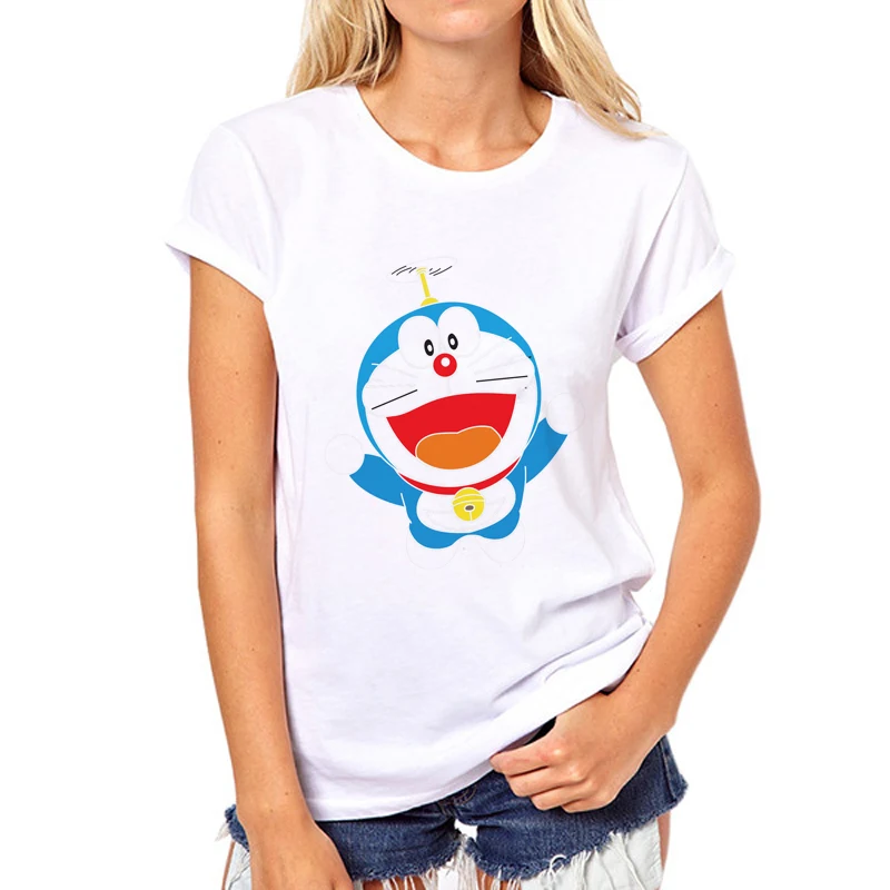 7 Летние женские Топы с коротким рукавом Doraemon футболки с цифровым принтом заводские магазины могут быть настроены 10W-4 - Цвет: 7