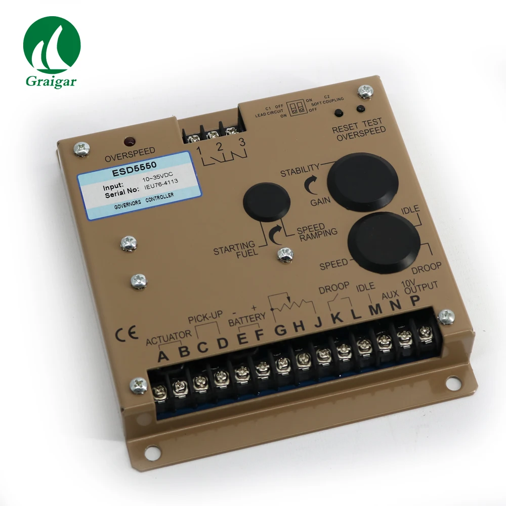

Generator Speed control unit ESD5550, 12 or 24 VDC Battery Systems