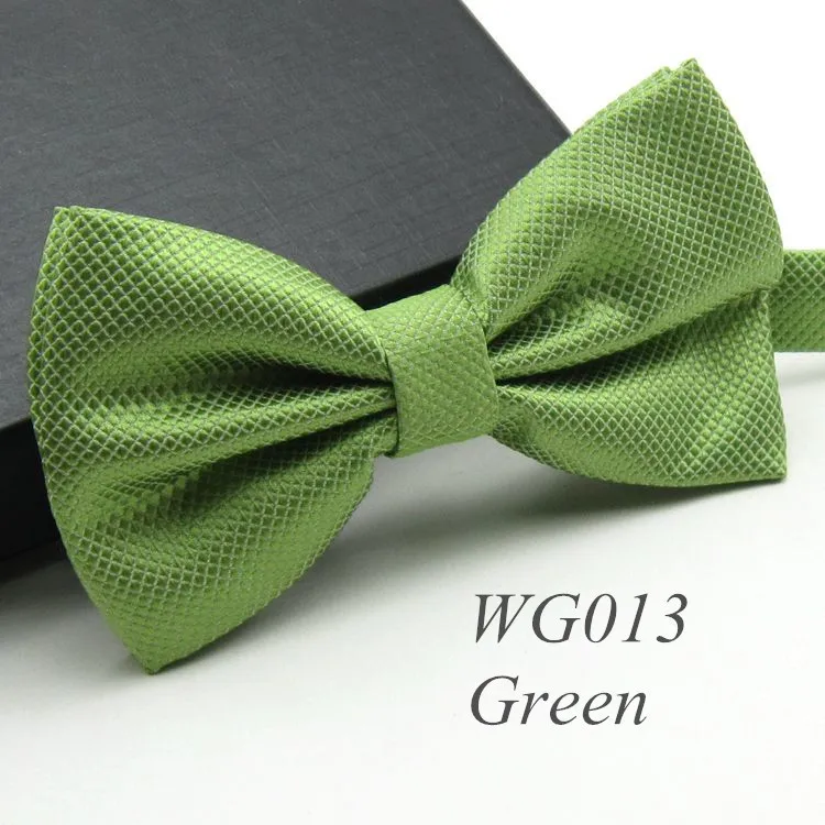 Галстук бабочка на застежке. Большой выбор расцветок - Цвет: WG013 Grass Green