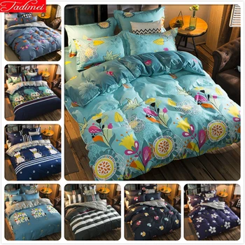 

Floral Pattern Duvet Cover 3/4 pcs Bedding Set 150x200 180x220 200x230 220x240 Adult Kids Bed Linens Single Full Queen King Size