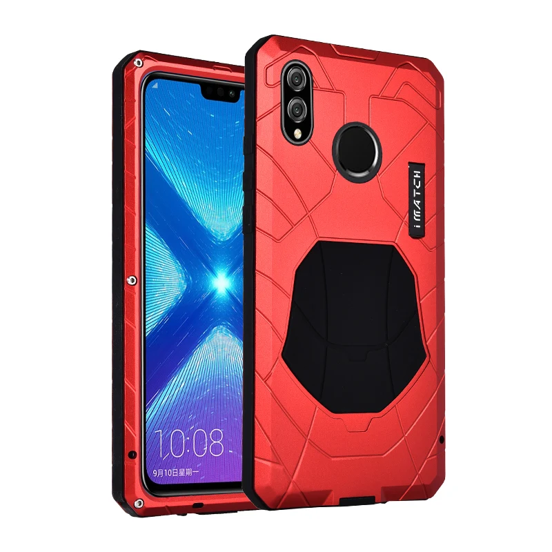 Ceny IMATCH oryginalny do Huawei honor 8X Mate 9 etui na telefon twarde aluminium metalowa obudowa ochronna Heavy Duty Protection odporna na wstrząsy