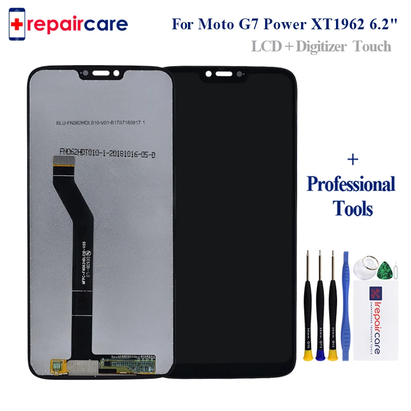 

6.2 Inch For Motorola Moto G7 Power LCD Display Touch screen sensor Panel Digiziter assembly For moto G7Power lcd