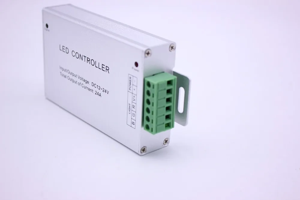 RGB led controller 24A 24keys 44 keys IR wireless remote control Plastic+Aluminum dc 12V-24V for 5050 / 3528 RGB led strip light