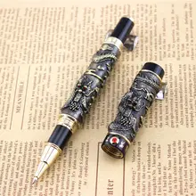 Заправляемый шариковая ручка металлическая школьные канцелярские принадлежности Дракон шариковые ручки ролика высокого качества Роскошный бизнес-подарок 008