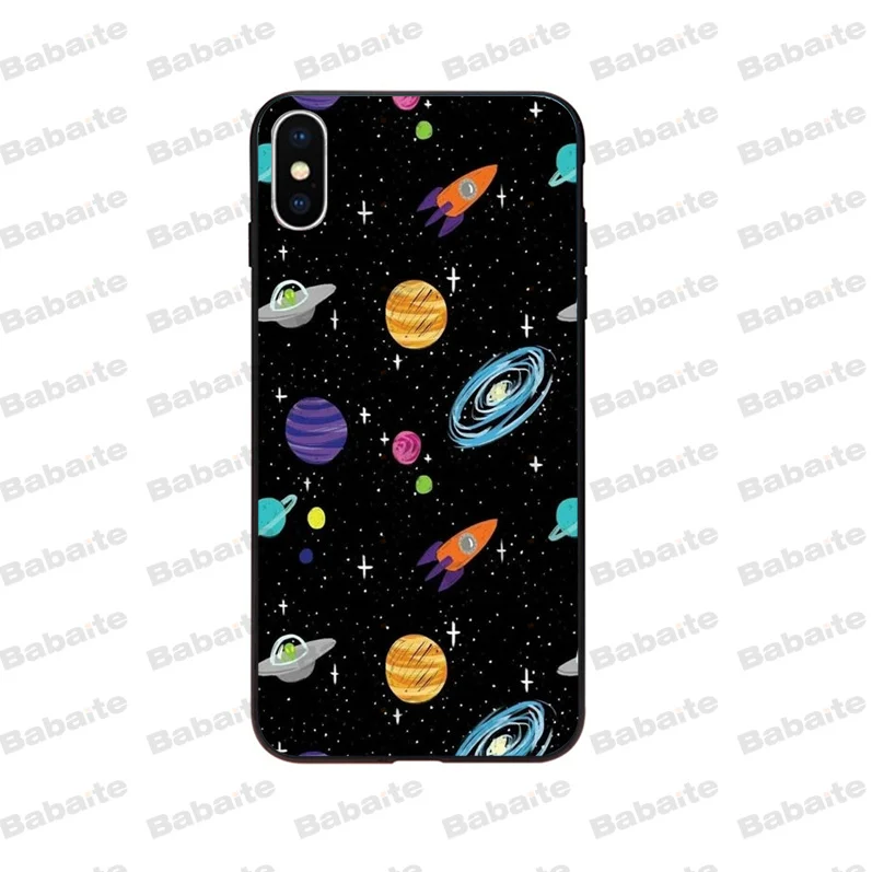Outer Space Planet Spaceship Constellation Moon Stars 