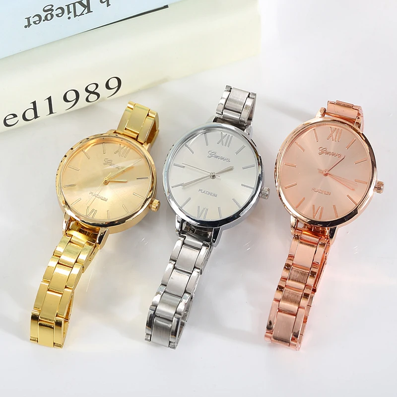 

luxury Fashion Fine Steel Belt Women Watch Thin Stainless Steel Strap Quartz Watch Rose Gold Silver Female Ladies Wrist Watches