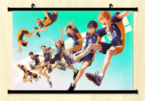 Haikyuu! Shoyo Hinata Shonen домашний декор плакат Настенные Прокрутки аниме Janpanese XE01 | Дом и