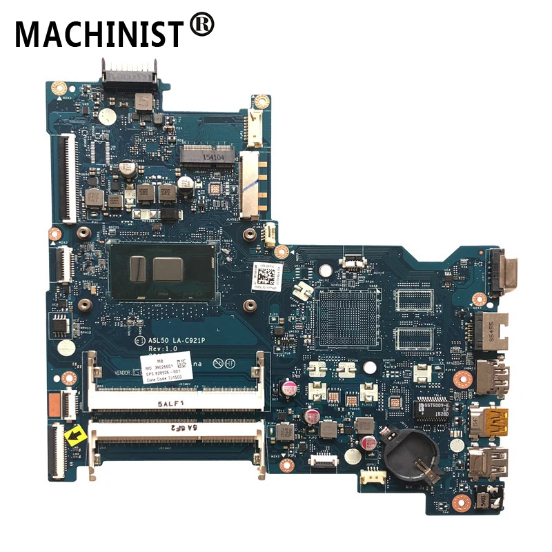 Для hp павильон 250 G4 15-AC Материнская плата ноутбука I5-6200U Процессор DDR3 828926-001 828926-501