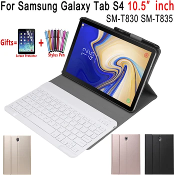 

Removable Bluetooth Keyboard Leather Case for Samsung Galaxy Tab S4 10.5 inch T830 T835 SM-T830 Cover Funda with Pencil Holder