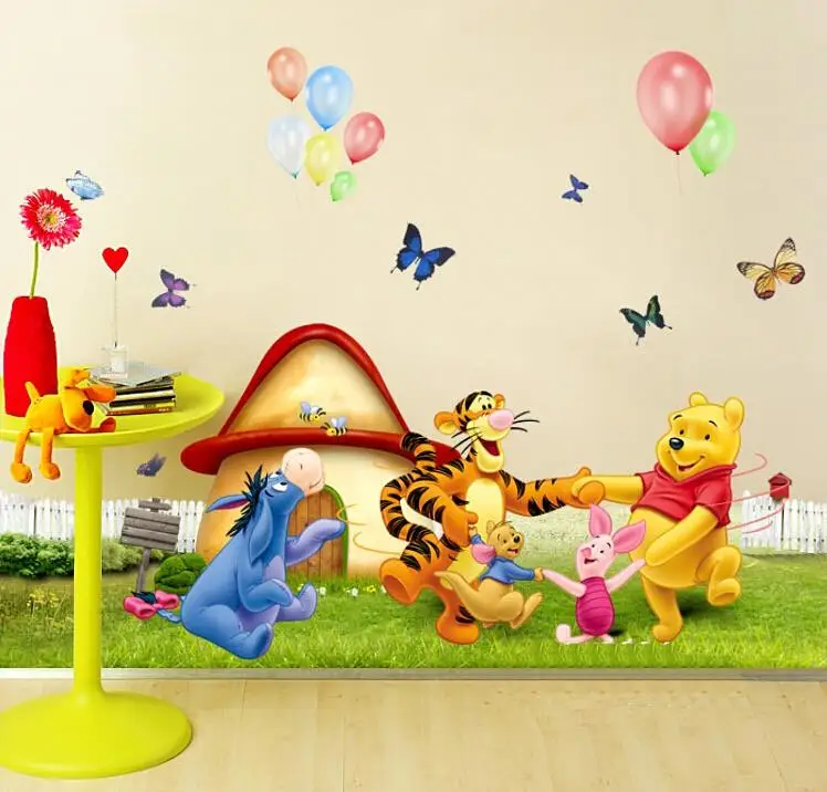 winnie pooh animal cartoon removable kids wall stickers float mural pvc 3d design home decor room - Kids Room Wall Design winnie pooh animal cartoon removable kids wall stickers float mural pvc 3d design home decor room - Kids Room Wall Design