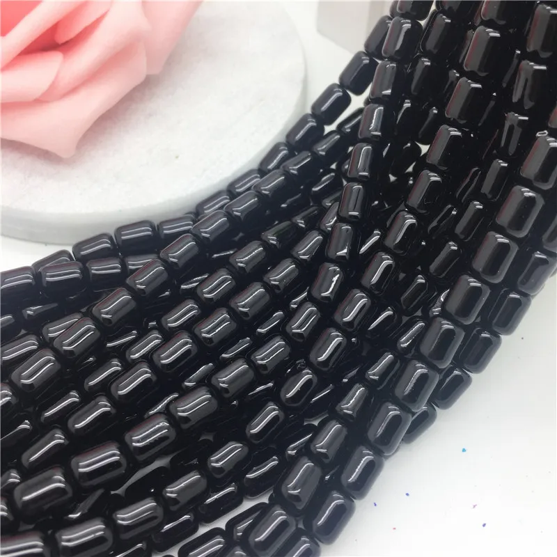 20Pcs 8x11mm Glass Pearl Oval Two Colors Spacer Loose Beads Jewelry Making SS16