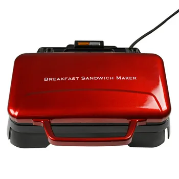 

220v 500W Hamburger machine Multi-function breakfast Sandwich machine Toaster Food grade Non-stick coating 28x22.3x9.5cm