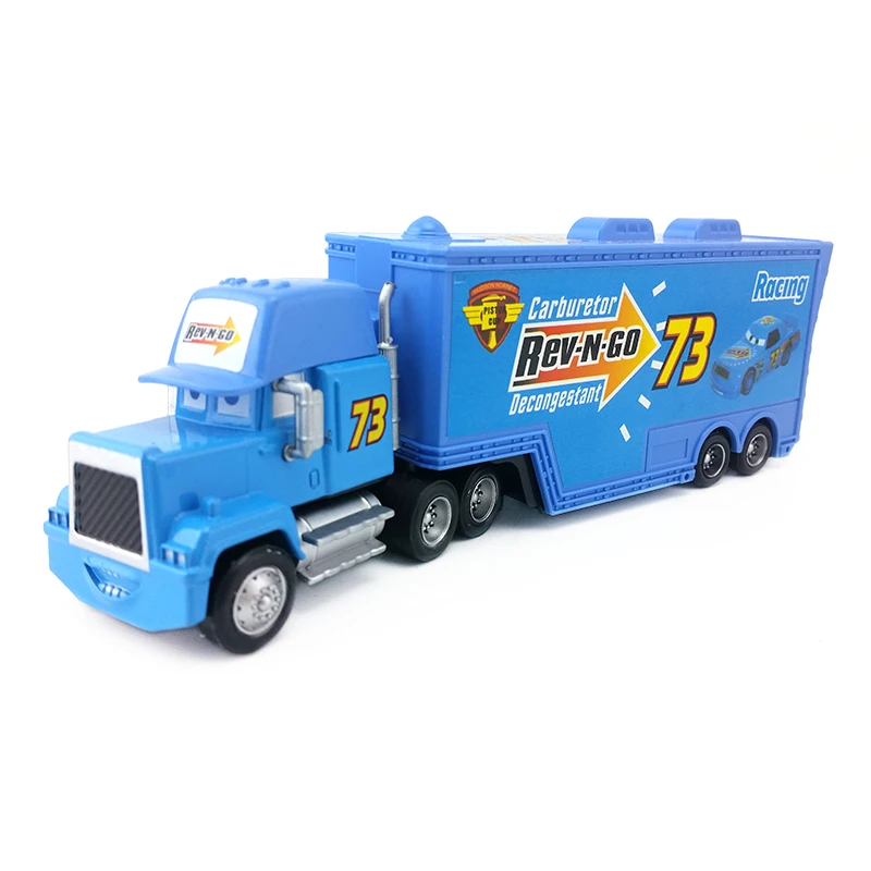 Disney Тачки Мак дядя No.73 Rev-N-GO Грузовик литья под давлением игрушечный автомобиль