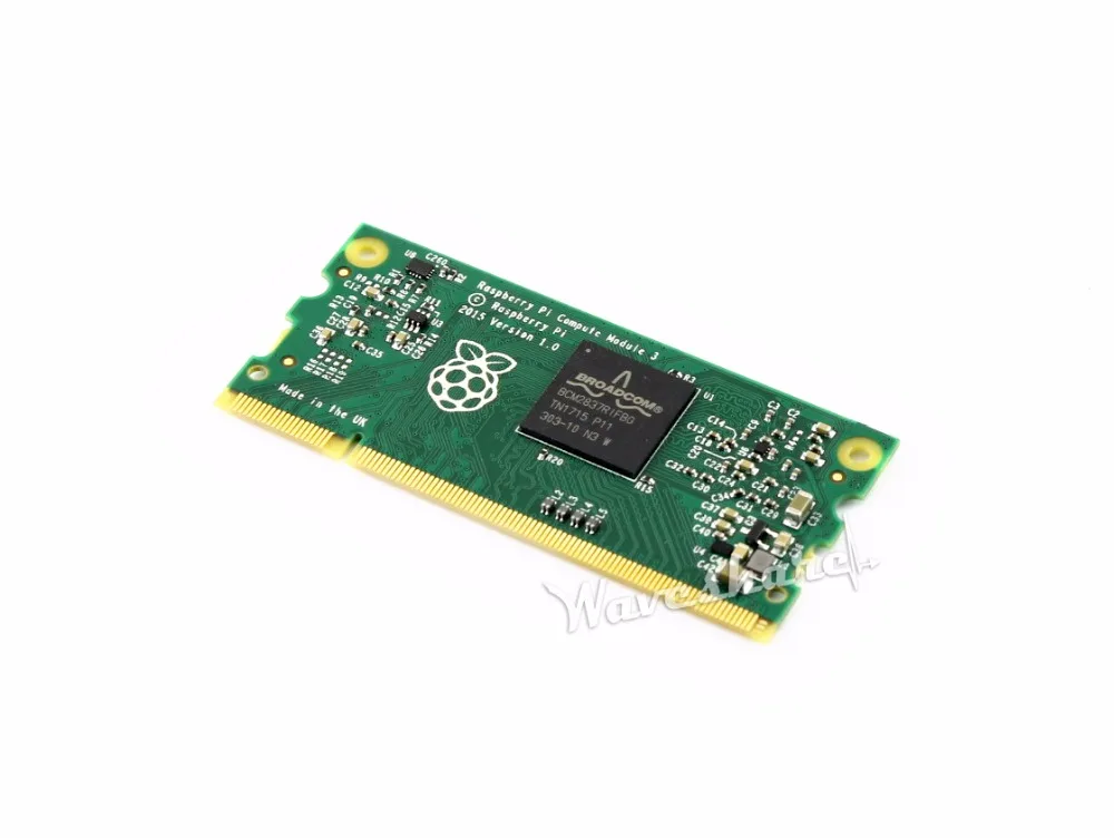  Waveshare Raspberry Pi Compute Module 3 RPi CM3 mini PC 64-bit 1.2GHz quad-core ARM Cortex-A53 proc