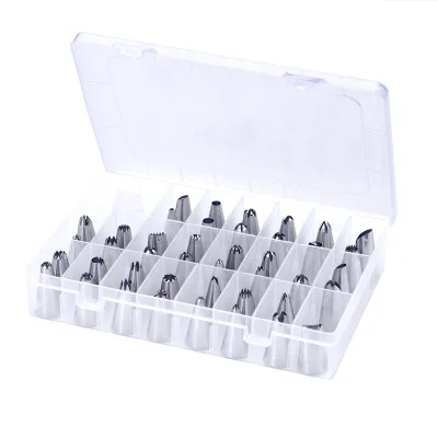 Dessert Decorators Silicone Icing Piping Cream Pastry Bag 42 Stainless Steel Nozzle Set DIY Cake Decorating Tips Dessert Decorators Silicone Icing Piping Cream Pastry Bag 42 Stainless Steel Nozzle Set DIY Cake Decorating Tips
