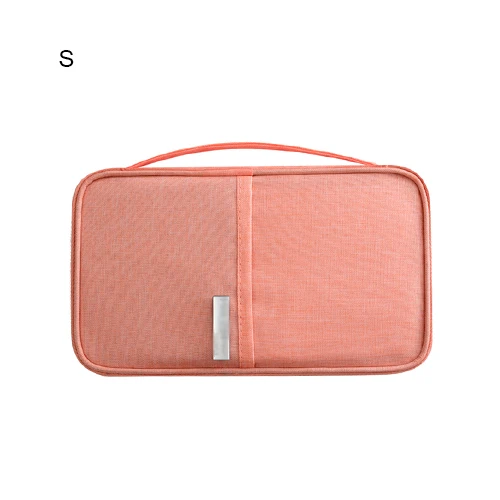 Женский мужской бумажник для паспорта, мужская сумка для путешествий, сумка для кредитных карт, держатель для удостоверения личности, органайзер для путешествий, аксессуары для путешествий - Цвет: Orange S