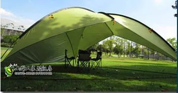 Стиль хорошее качество 480*480*480*200 см большое пространство Водонепроницаемый Сверхлегкий солнечные укрытия палатка-тент Пляжный Тент - Цвет: Light green 2 wall