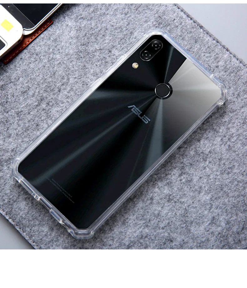 Кристально гибридный бампер для Asus ZenFone 5z ZS620KL / Zenfone 5 2018 дюйма ZE620KL _ x00qd прозрачный
