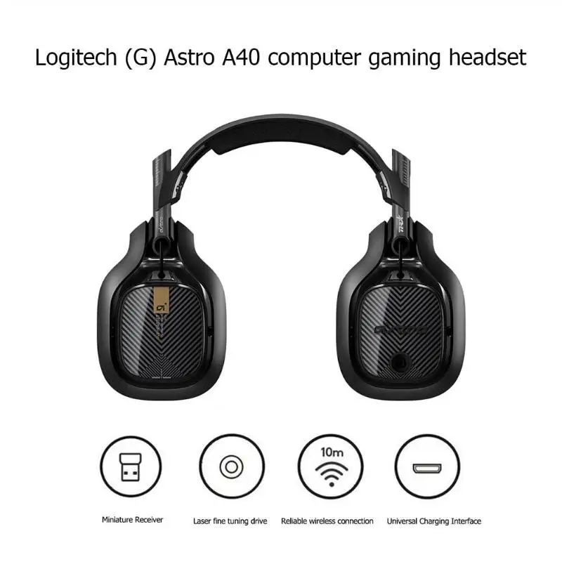 

New Logitech ASTRO A40 TR headphones and Mix Amp Replaceable Precision Microphone Black Ops 3 for Xbox/PS Laptop Gamer