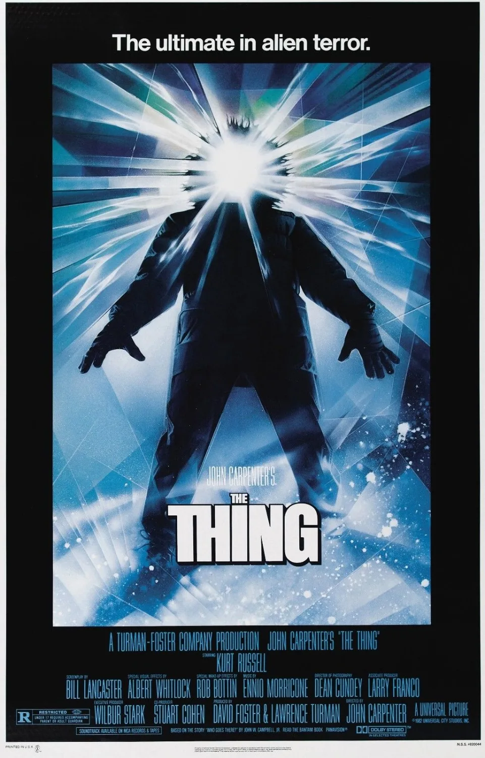THE THING Movie POSTER (1982) Шелковый плакат декоративной живописи 24x36 дюймов | Дом и сад