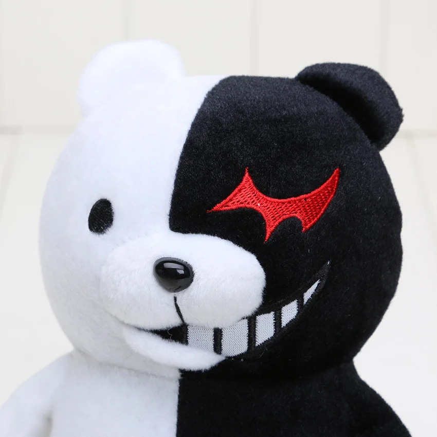Плюшевые аниме игрушки DanganRonpa Монокума данганронпа милый черный и белый медведь
