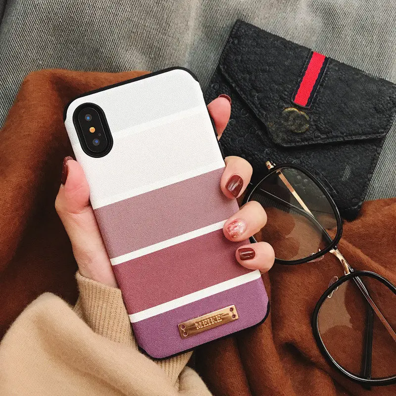 Чехол для телефона в Корейском стиле iPhone 8 7 SE 2020 с камерой разных цветов|Бамперы| |