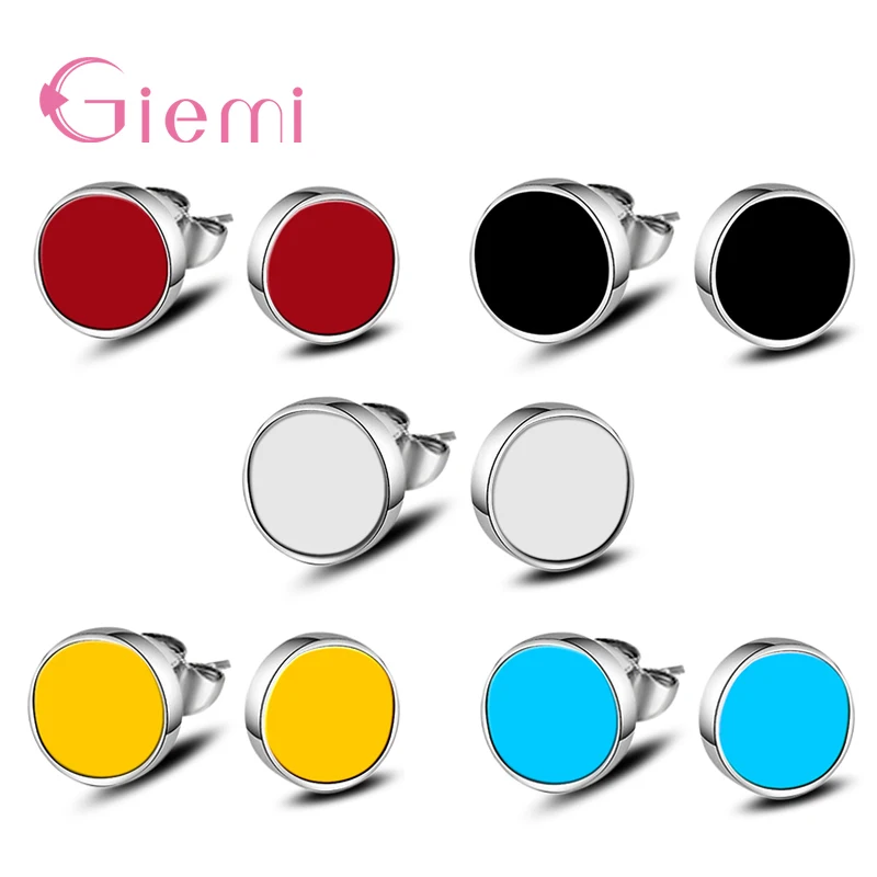 

Wholesale Price Real 925 Sterling Silver Tiny Cute Stud Earrings For Girls Women Party Shining Brincos Fancy Jewelry