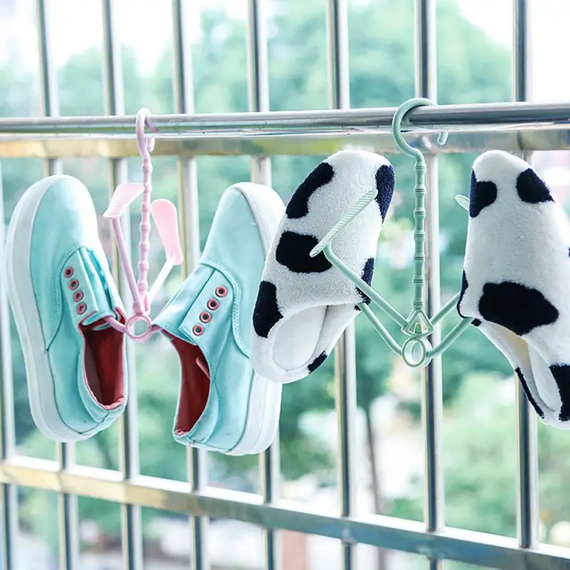 

Multi-functional Innovative Practical Rotate Rack Shelf Durable Plastic Balcony Activity Hanging Drying Shoe Rack