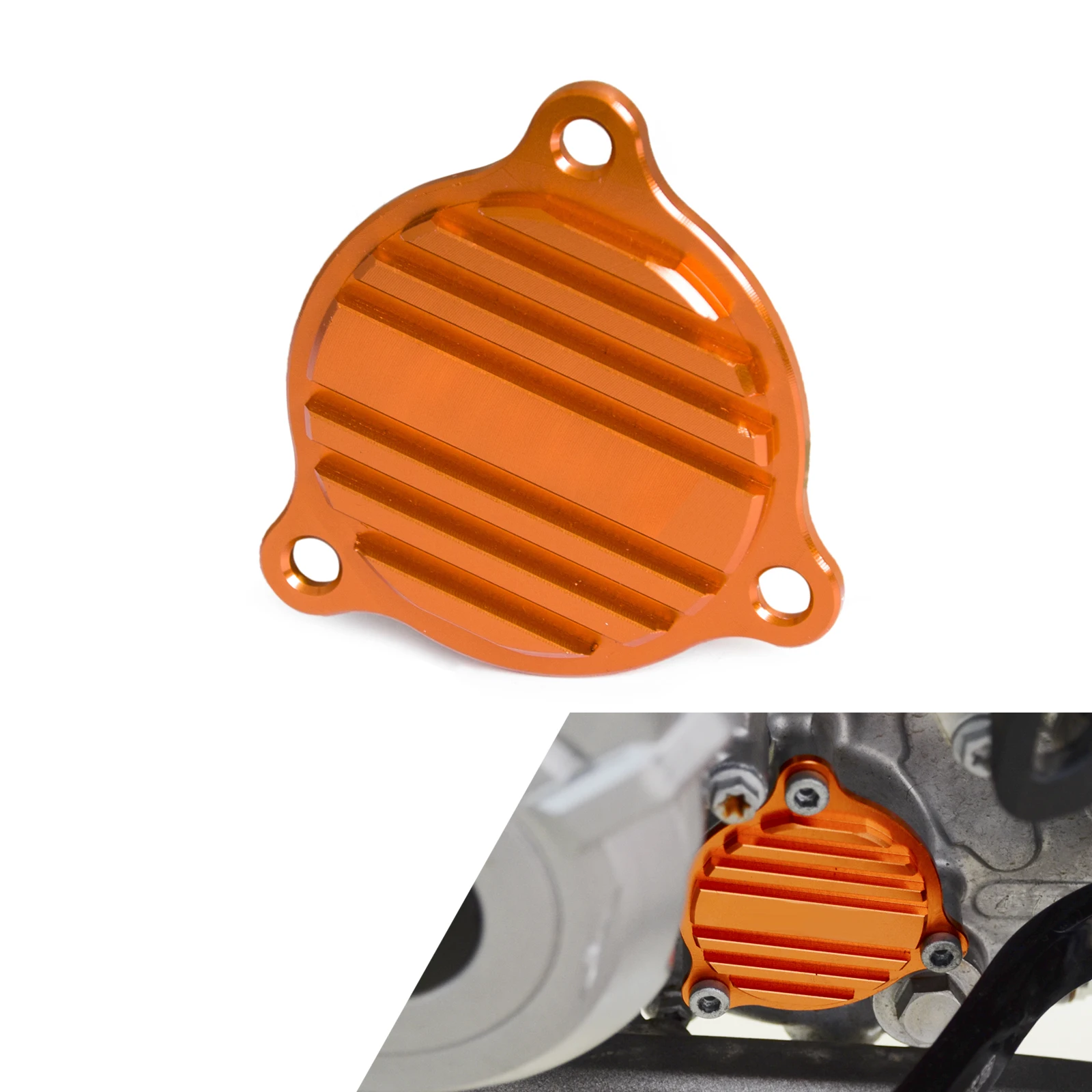 Крышка масляного насоса с ЧПУ для мотоцикла KTM 250 350 450 500 530 SXF XCF XCW EXC шесть дней 2014