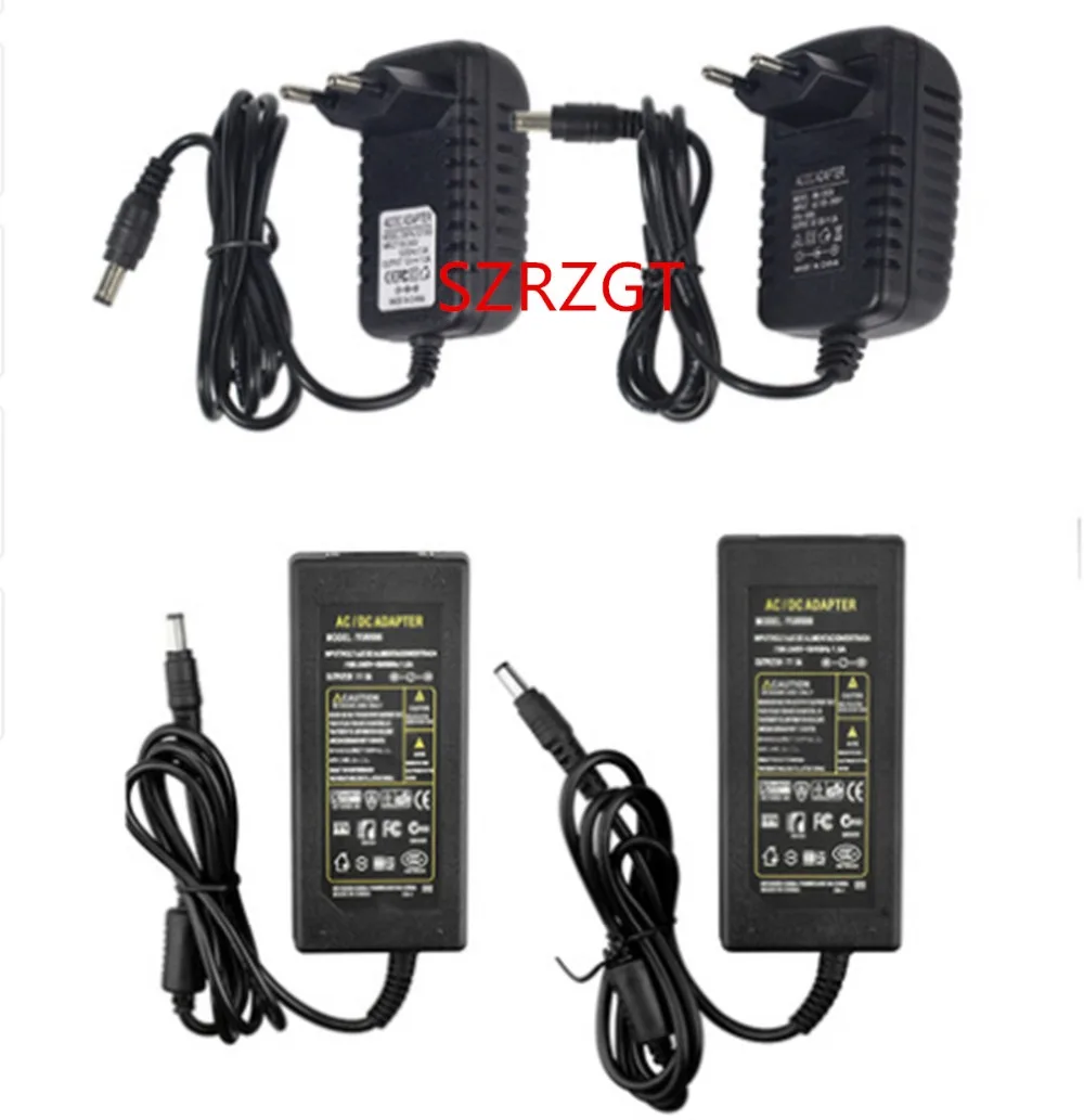 Светодиодный Питание адаптер DC5V/DC12V/DC24V 1A 2A 3A 5A 7A 8A 10A для 5V 12V 24V светодиодный полосы лампы освещения светодиодный Мощность драйвер штепсельной вилки