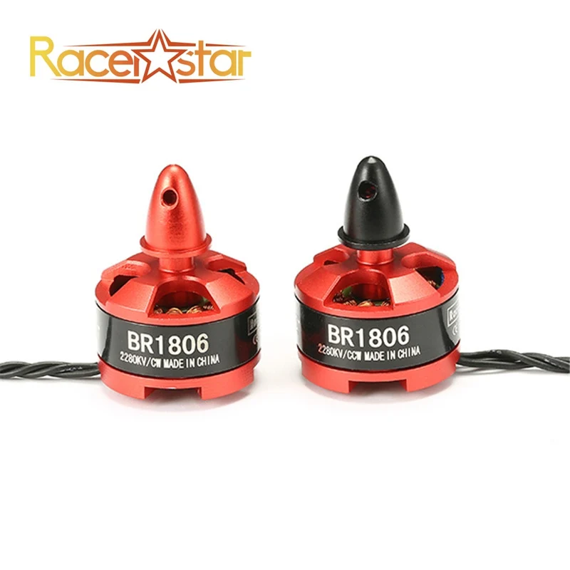 Racerstar 1806 BR1806 2280KV 1-3S бесщеточный двигатель CW CCW для QAV250 ZMR250 260 RC гоночный Дрон Квадрокоптер рама