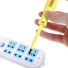 Одежда высшего качества 100-500V Напряжение детектор шлицевая отвертка Электрический Тесты er Тесты ручка светодиодный светильник JUN16