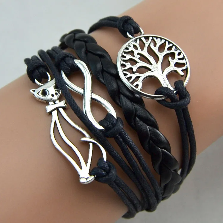 Модные ювелирные изделия цепи Девушки Сердце Шарм в одном направлении подарок браслеты для женщин - Окраска металла: 16
