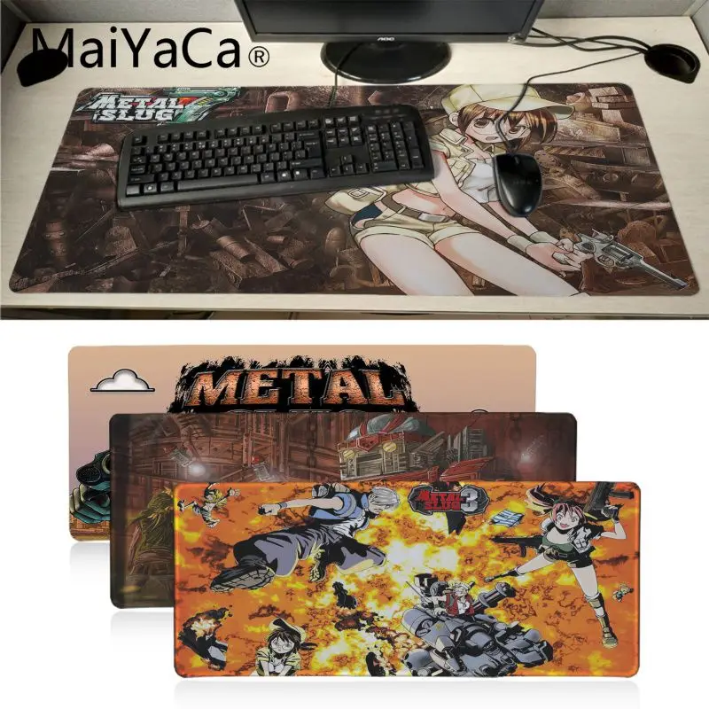 MaiYaCa простой дизайн металлический коврик для игровой мыши из натурального
