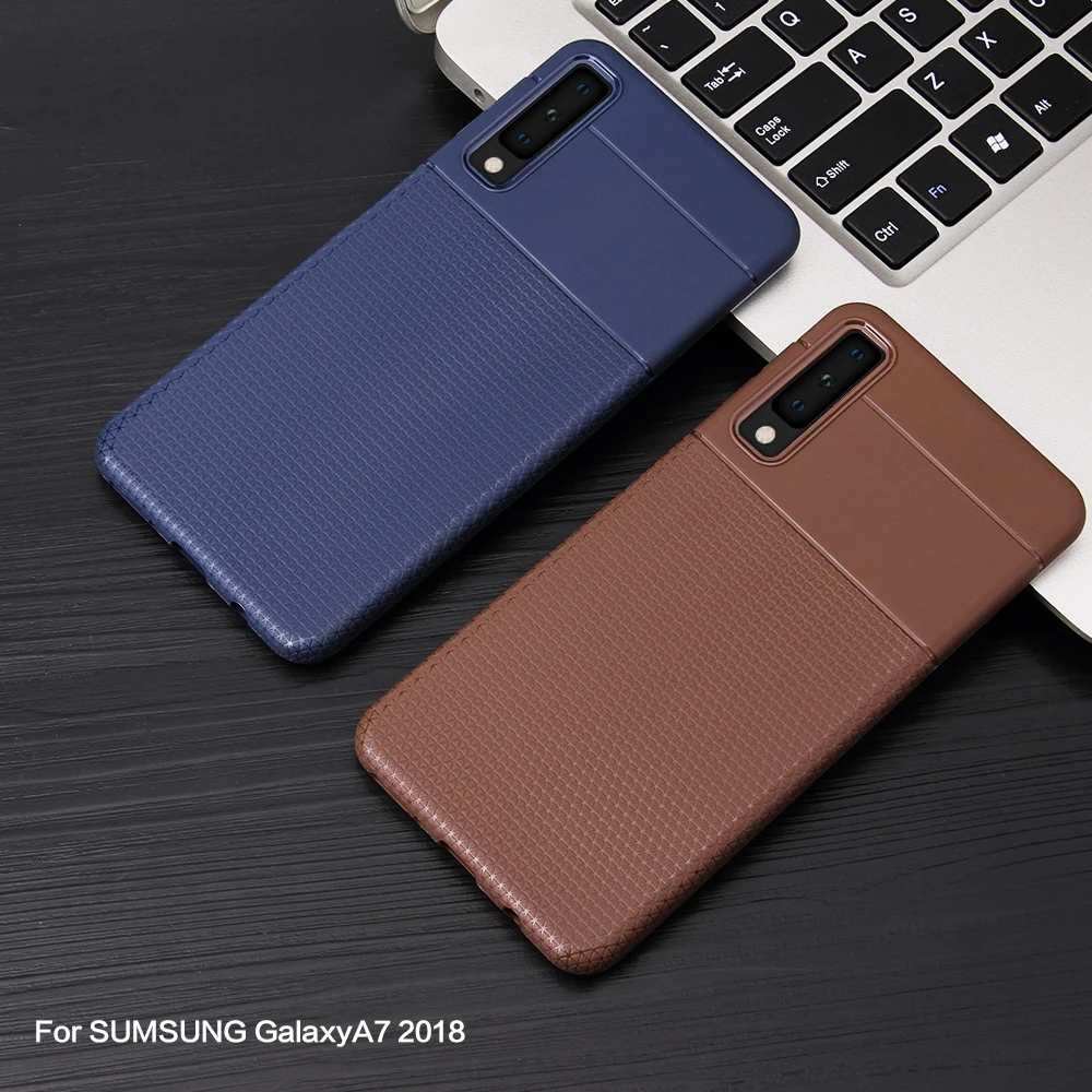 

Fashion Imitation leather Cover For Samsung Galaxy A7 2018 Case For Samsung A7 2018 A750F A750 SM-A750F A 7 A72018 Case