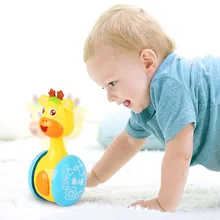 Детские погремушки неваляшка кукла детские игрушки сладкий колокольчик Музыка неваляшка Обучающие игрушки подарки Детские игрушки с колокольчиком