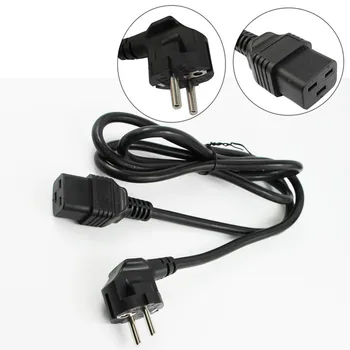 

EU European Germany 2 pin French Power Extension Cable Cord IEC320 C19 AC Power Cord Charge 1.8m EU4.8mm plug C19 power cord
