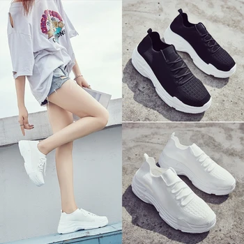 

Women Running Shoes Brand Breathable Men Sneakers Trend Athletic Shoes Man Zapatos Mujer Comfortable Lace-Up Unisex Sports Shoes