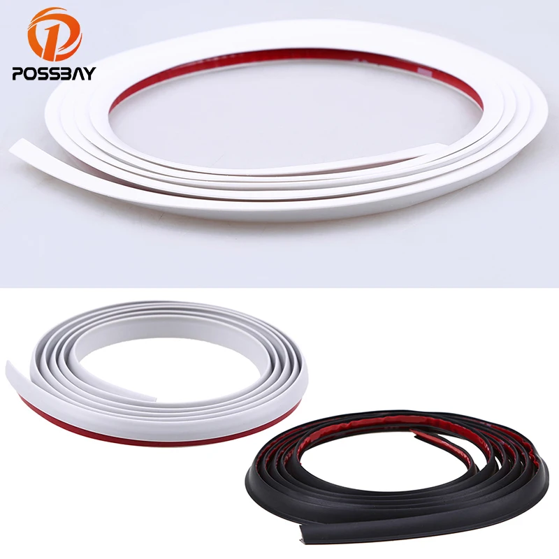 

POSSBAY Car Sticker 1.7m Door Protector Door Side Edge Protection Guards Universal Rubber Sealing Anti Scratch Strip Car Styling