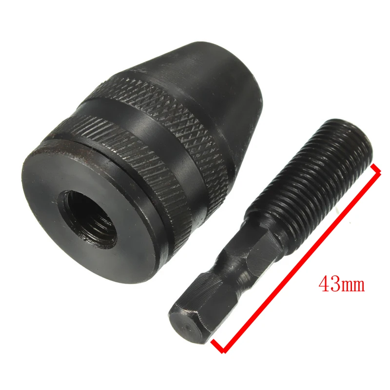 

NK MIXTOS High Quality 1/4 Black Round 45 Degree Carbon Steel 43mm Drill Bit Converter Drill Chuck Adapter Hand Tool Accessories