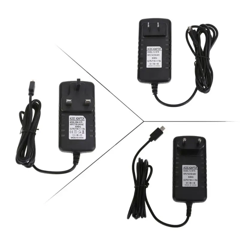 

1pc US/UK/EU Plug 19V 1.75A AC Power Supply Adapter Wall Charger for ASUS E200H E202SA Netboo