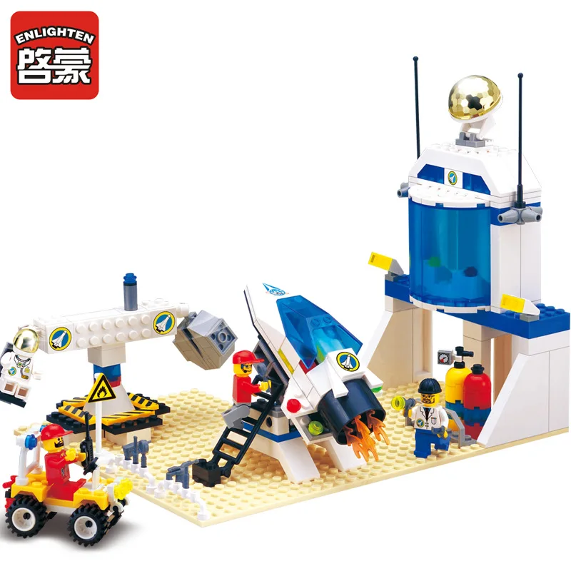 Enlighten Model Toy Compatible with Lego E513 292Pcs Astronaut Test Base Model Building Kits Toys Hobbies Building Model Blocks