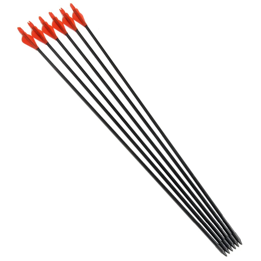 Buy 30" Inch Hunting Hunter Nocks Fletched Fiberglass