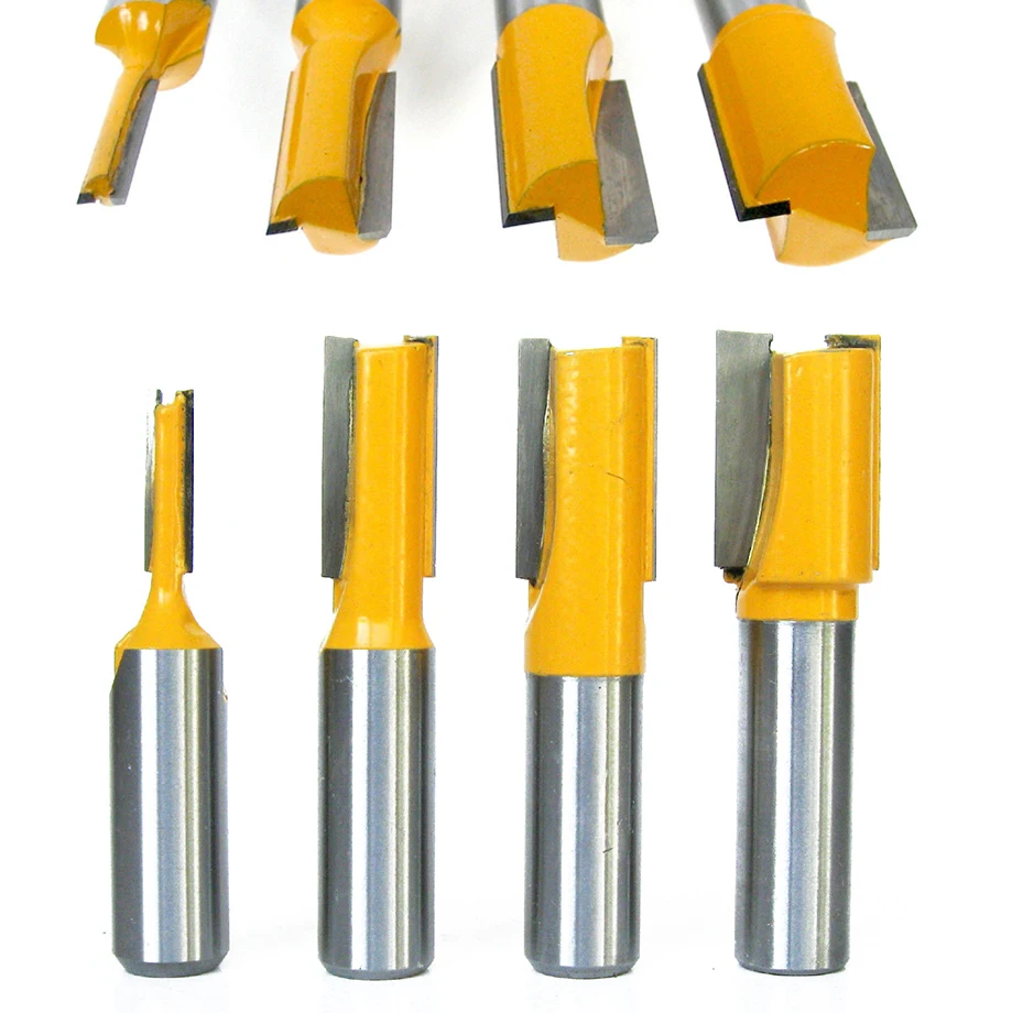 

4Pcs/set Undersized Dado Router Bit 1/2" Shank Router Bit Set For 1/4",1/2", 5/8", 3/4" Plywood Cutter