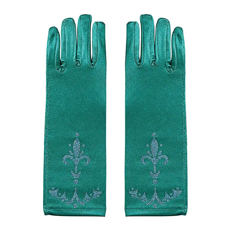 Gloves-B Сказка Принцесса и лягушка костюм для детей в возрасте размер на 3–8 лет девочка принцесса платье Тиана день рождения Фэнтези платье вечерние платье - Цвет: Gloves-B