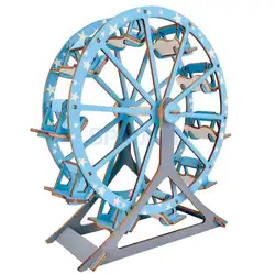 1 компл.. 3D колесо обозрения деревянные строительные блоки игрушка для DIY детей