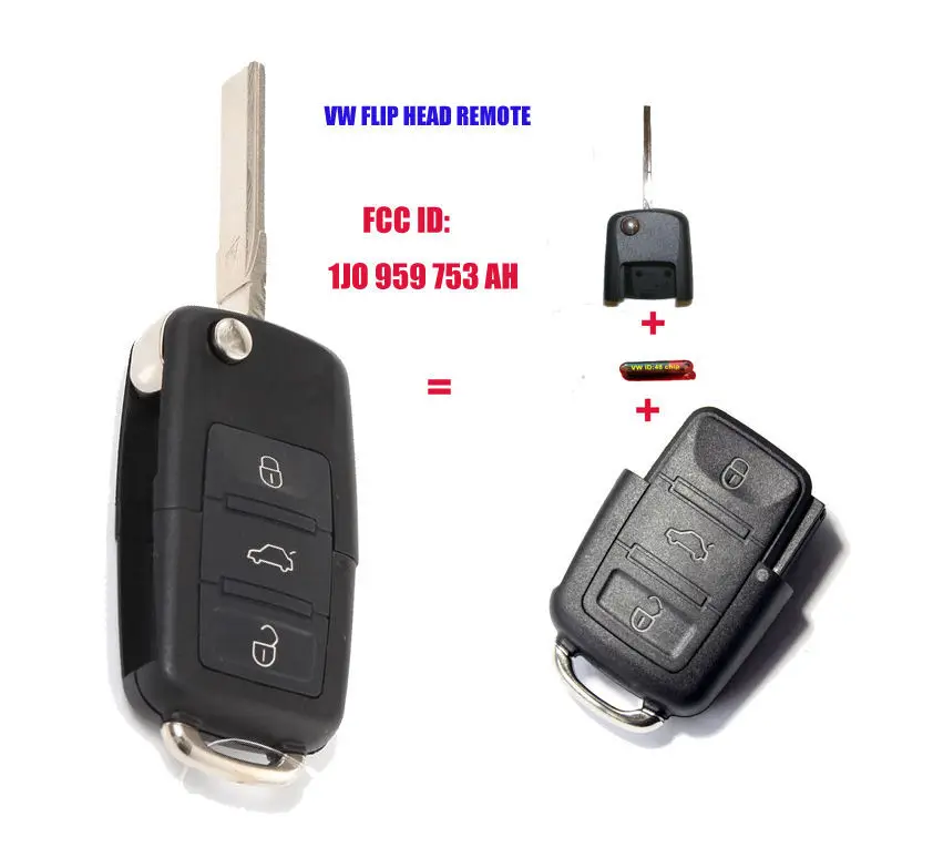 Prix pour 1J0959753AH 1J0 959 753 AH FLIP TÊTE DE LA CLÉ À DISTANCE ÉMETTEUR CLÉ POUR 2002-2005 VOLKSWAGEN PASSAT Prix pour 1J0959753AH 1J0 959 753 AH FLIP TÊTE DE LA CLÉ À DISTANCE ÉMETTEUR CLÉ POUR 2002-2005 VOLKSWAGEN PASSAT