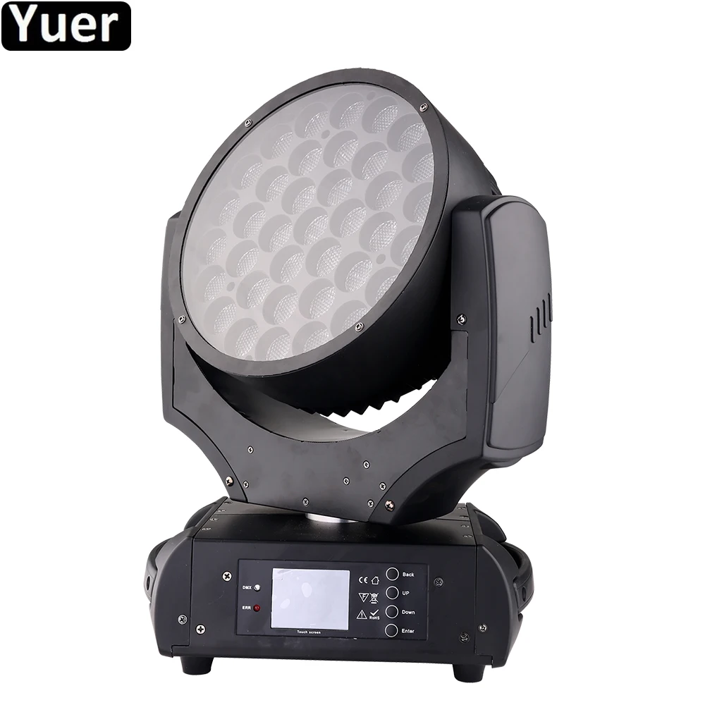

Fast Shipping LED Wash Zoom Moving Head Light 37x15W RGBW 4IN1 LED Music Light DMX 37 Channels Good for DJ Disco KTV Party Bar